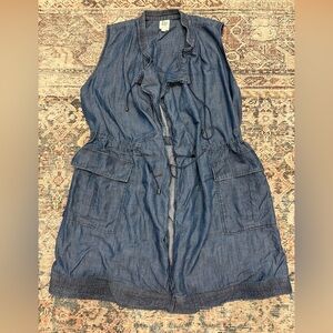 Gap tencel denim vest, Women’s Large